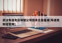 武汉布洛克区块链公司技术总监是谁[布洛克财经官网]