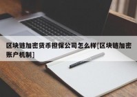 区块链加密货币担保公司怎么样[区块链加密账户机制]